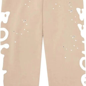 Authentic Brand New Sp5der Beluga  Sand Sweatpants XL
